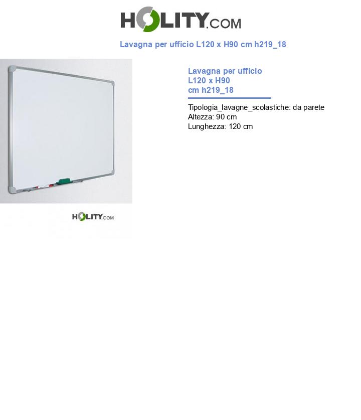Lavagna per ufficio L120 x H90 cm h219_18