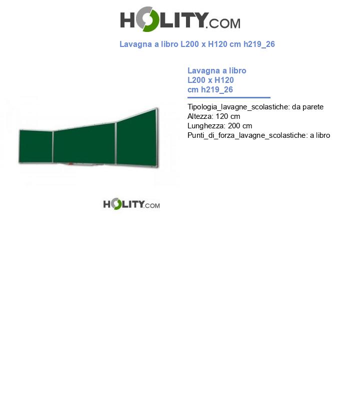 Lavagna a libro L200 x H120 cm h219_26