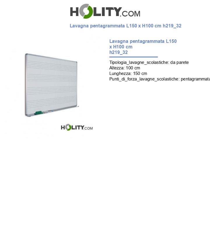 Lavagna pentagrammata L150 x H100 cm h219_32