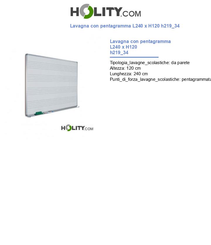Lavagna con pentagramma L240 x H120 h219_34