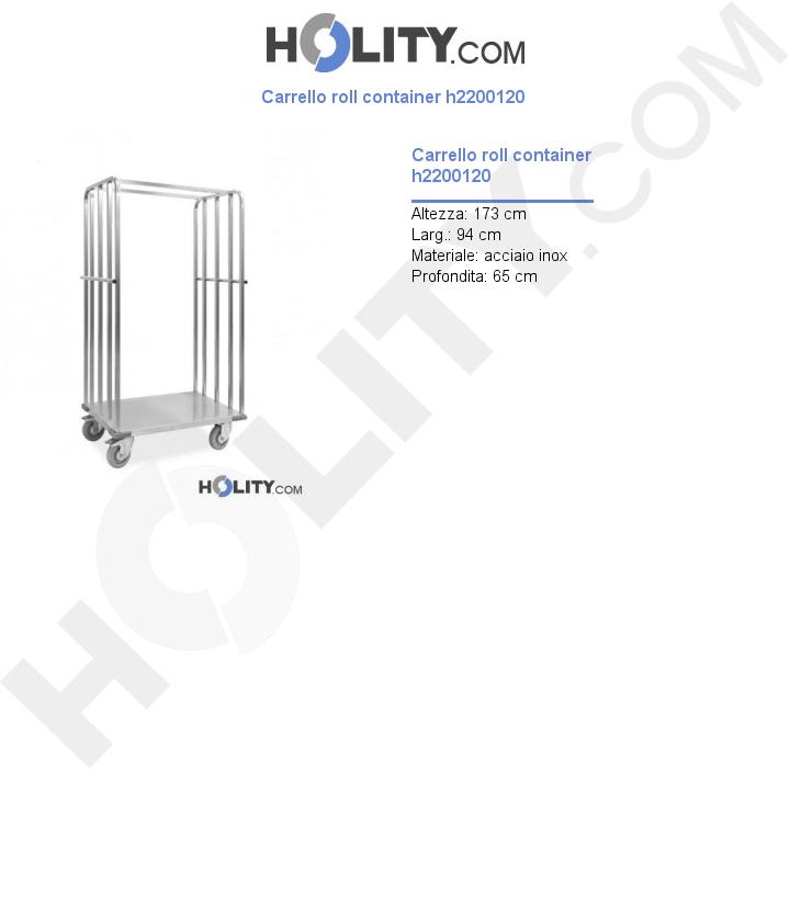 Carrello roll container h2200120