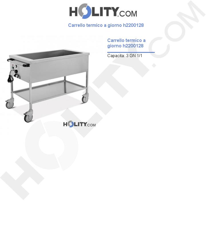 Carrello termico portavivande h2200128