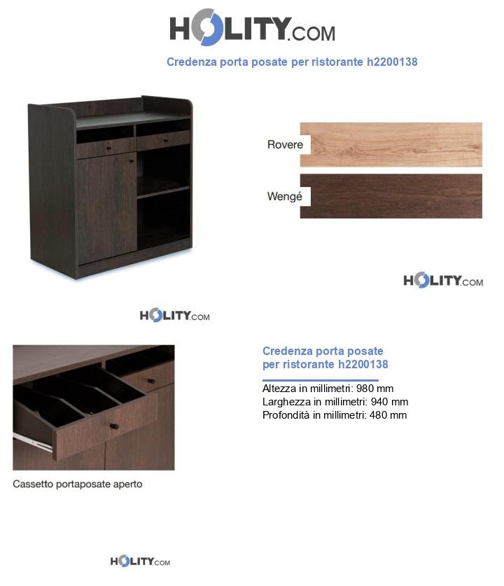 Credenza porta posate per ristorante h2200138