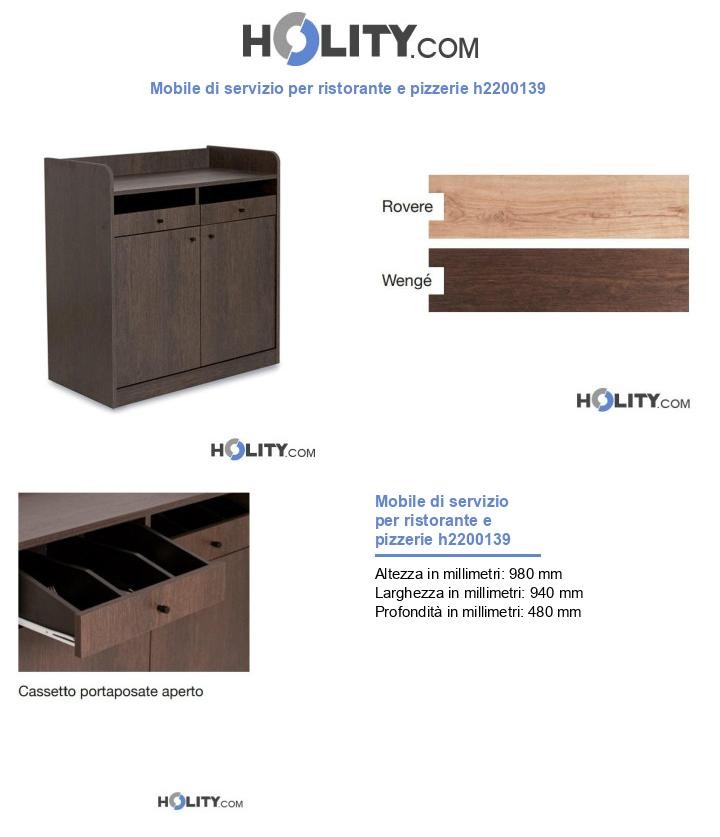 Mobile di servizio per ristorante e pizzerie h2200139