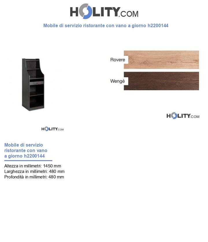 Mobile di servizio ristorante con vano a giorno h2200144