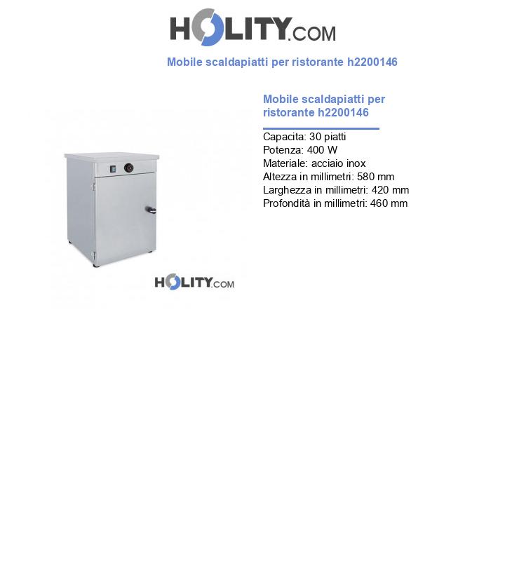 Mobile scaldapiatti per ristorante h2200146