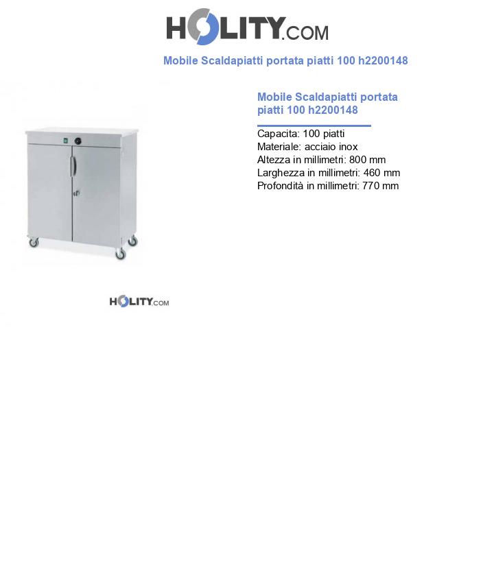 Mobile Scaldapiatti portata piatti 100 h2200148