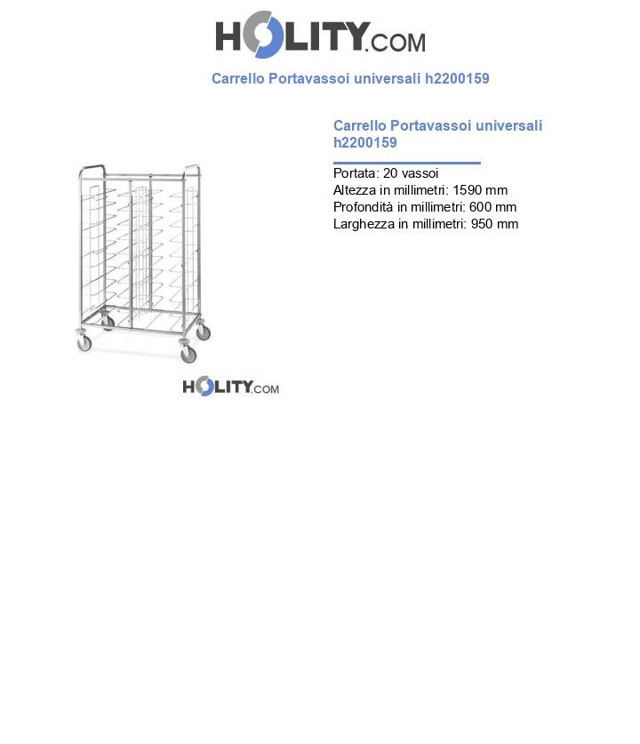 Carrello Portavassoi universali h2200159