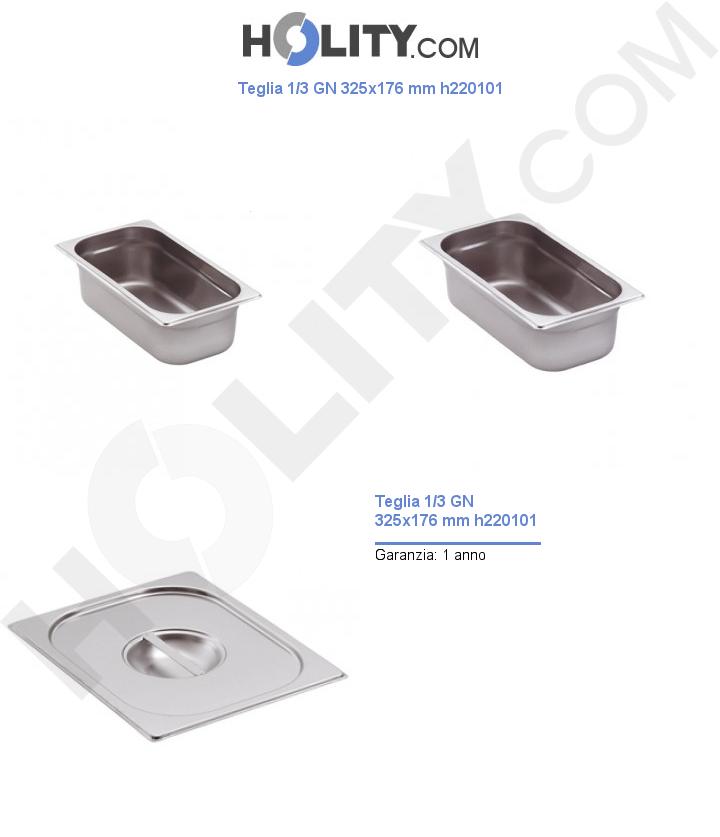 Teglia 1/3 GN 325x176 mm h220101