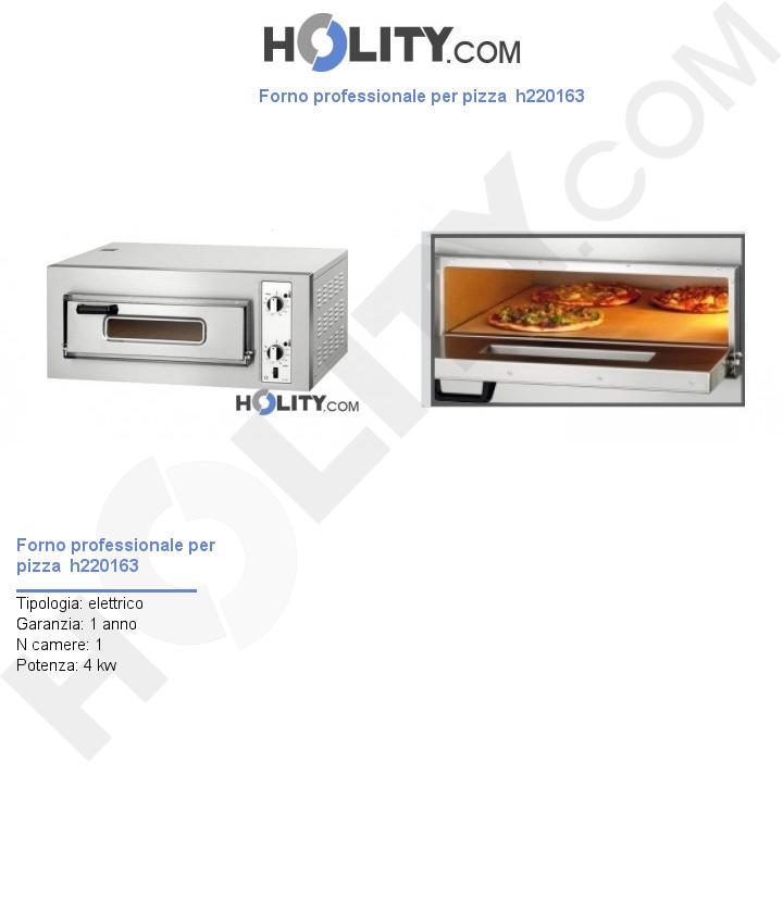Forno professionale per pizza  h220163