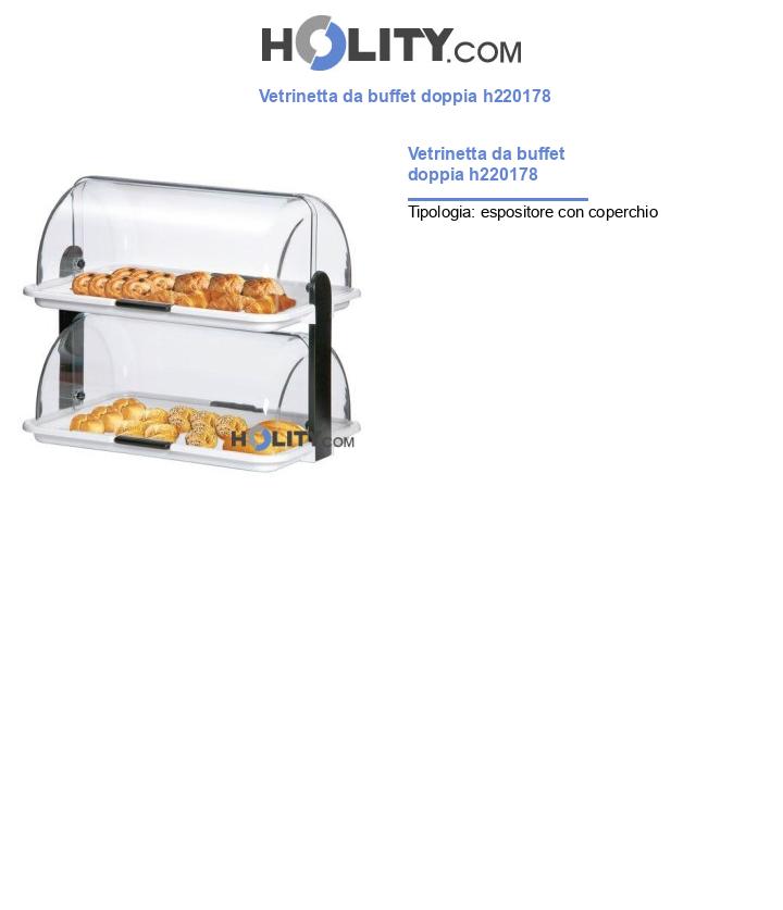 Vetrinetta da buffet doppia h220178