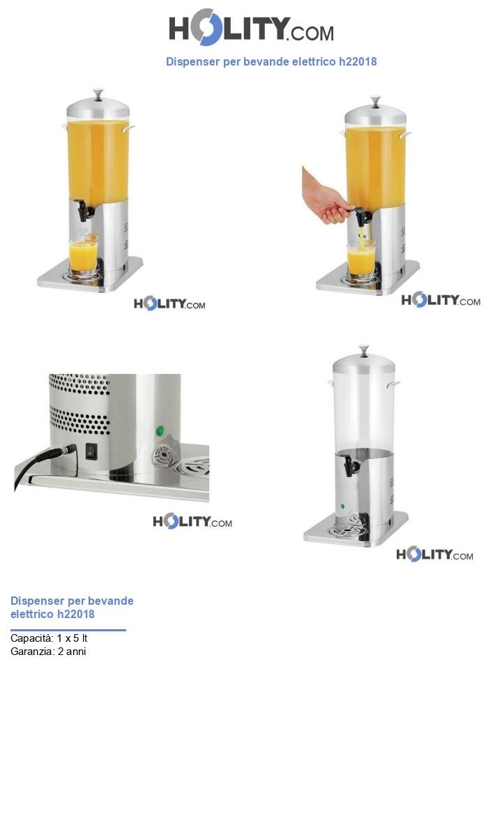 Dispenser per bevande elettrico h22018
