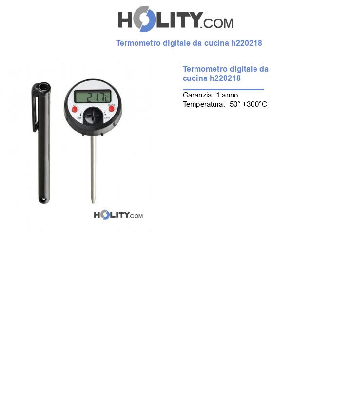 Termometro digitale da cucina h220218