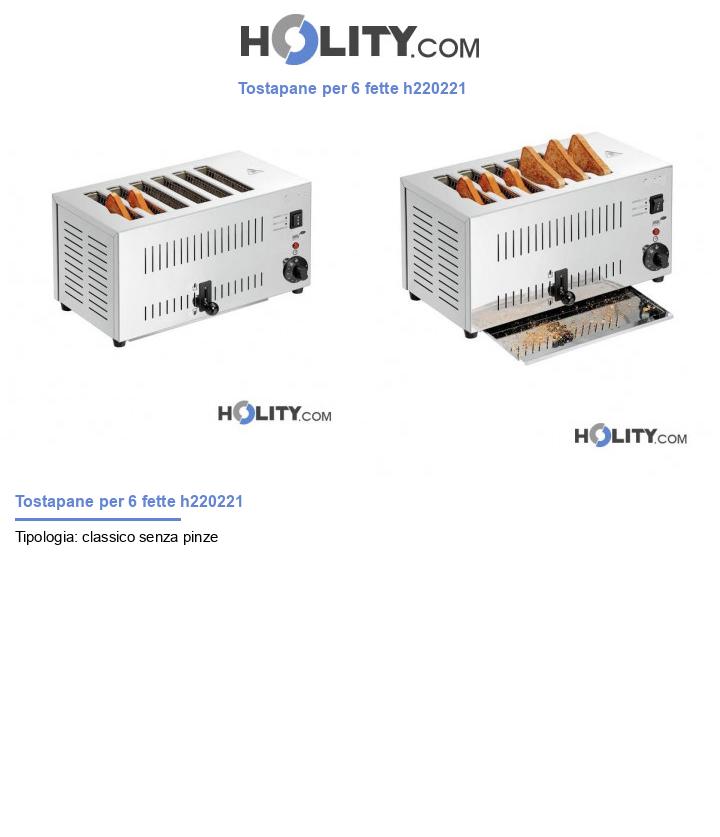 Tostapane per 6 fette h220221