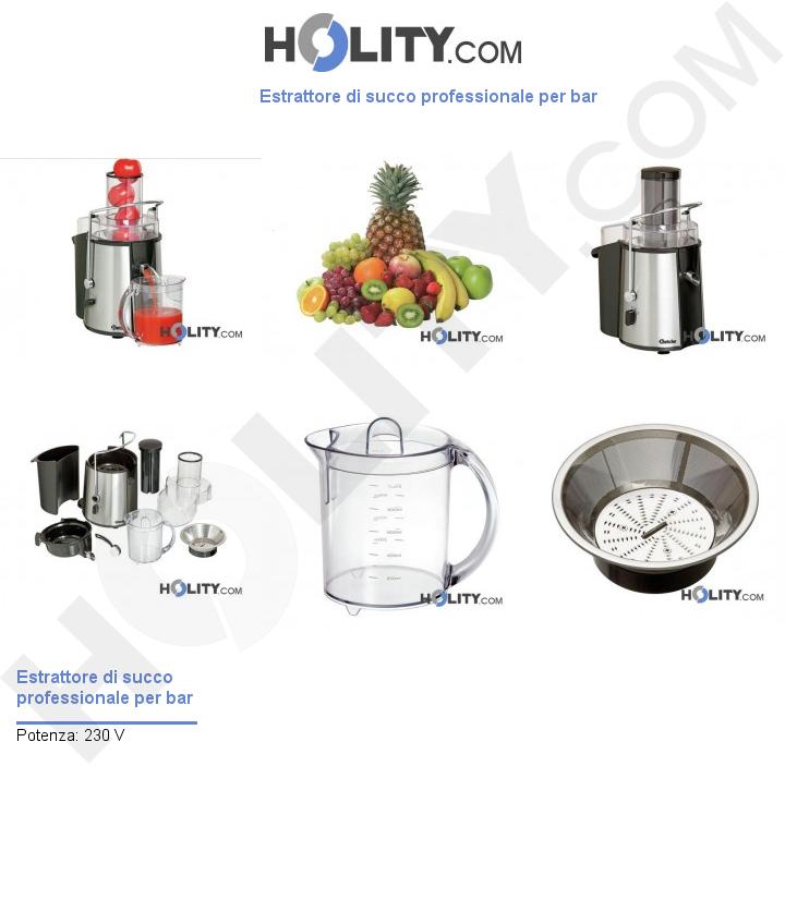 Estrattore di succo professionale per bar h220228