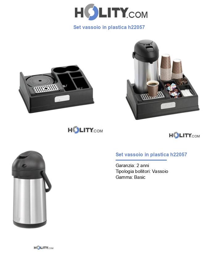 Set vassoio in plastica h22057
