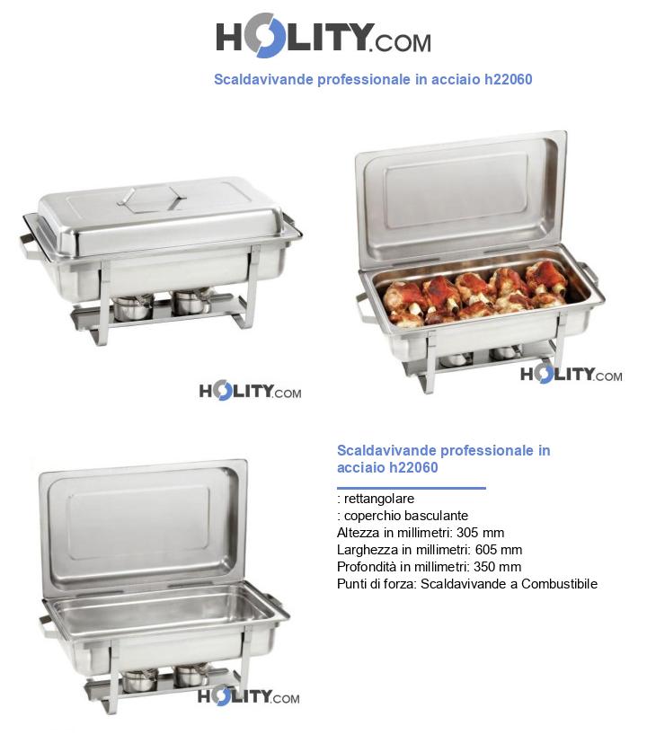 Scaldavivande professionale in acciaio h22060