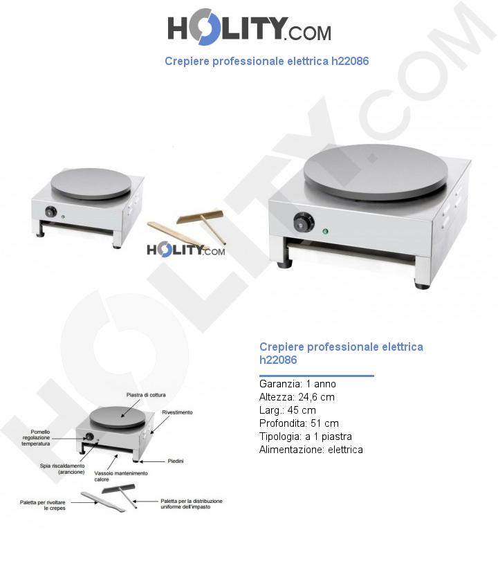 Crepiere professionale elettrica h22086