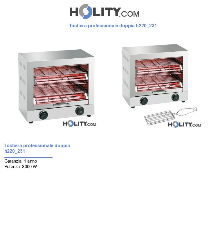 Tostiera professionale doppia h220_231