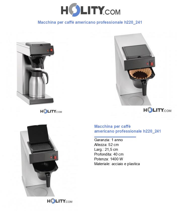 Macchina per caffè americano professionale h220_241