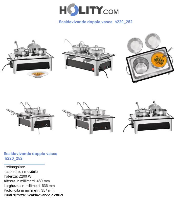 Scaldavivande doppia vasca  h220_252