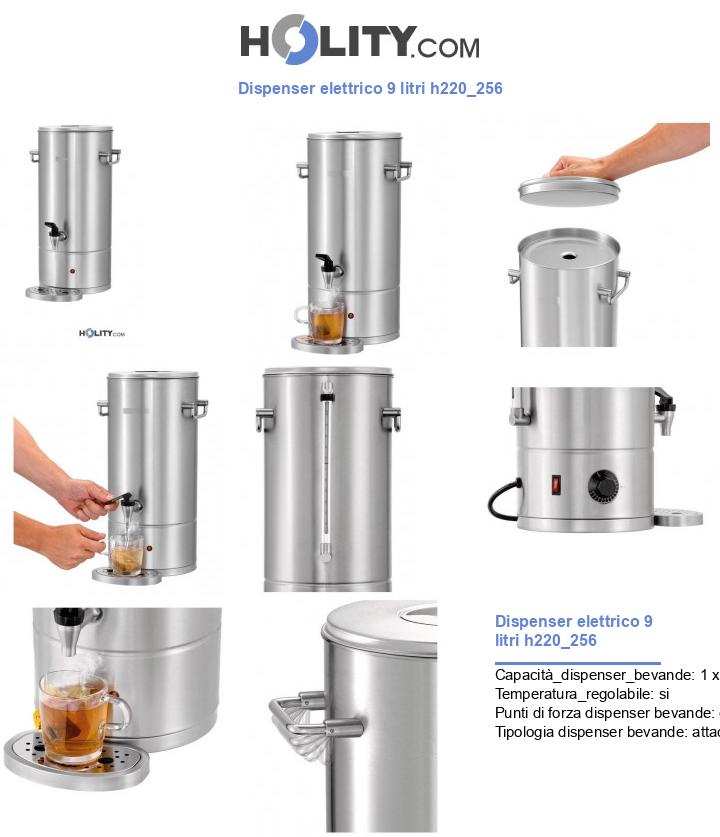 Dispenser elettrico 9 litri h220_256