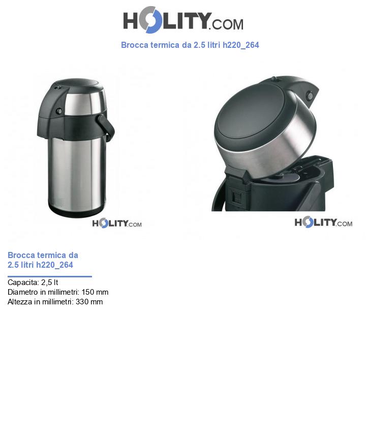 Brocca termica da 2.5 litri h220_264
