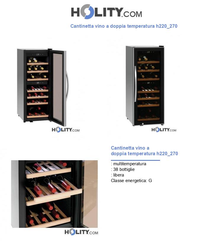 Cantinetta vino a doppia temperatura h220_270