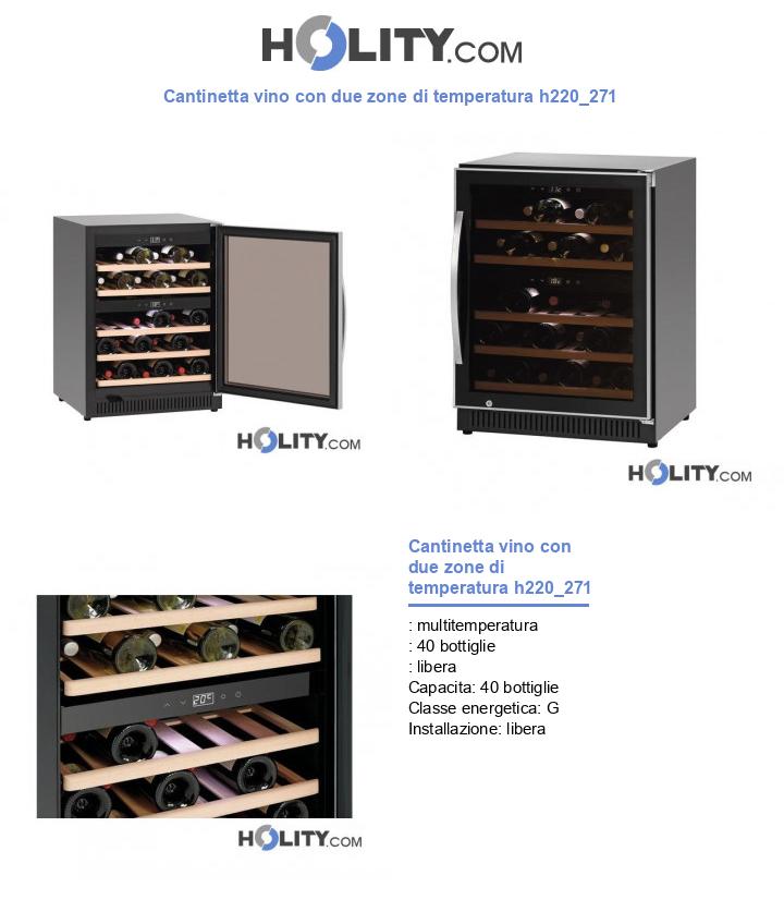 Cantinetta vino con due zone di temperatura h220_271