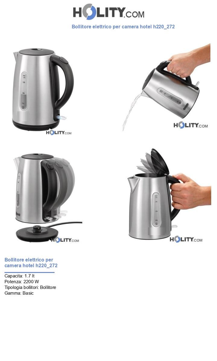 Bollitore elettrico per camera hotel h220_272