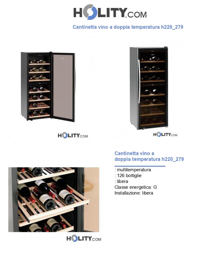 Cantinetta vino a doppia temperatura h220_279