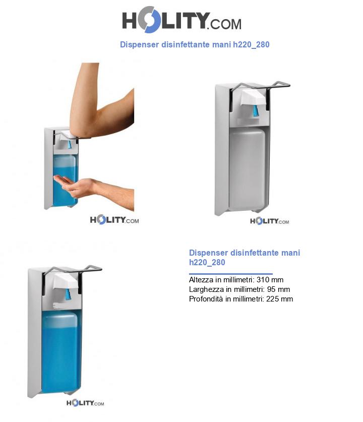 Dispenser disinfettante mani h220_280
