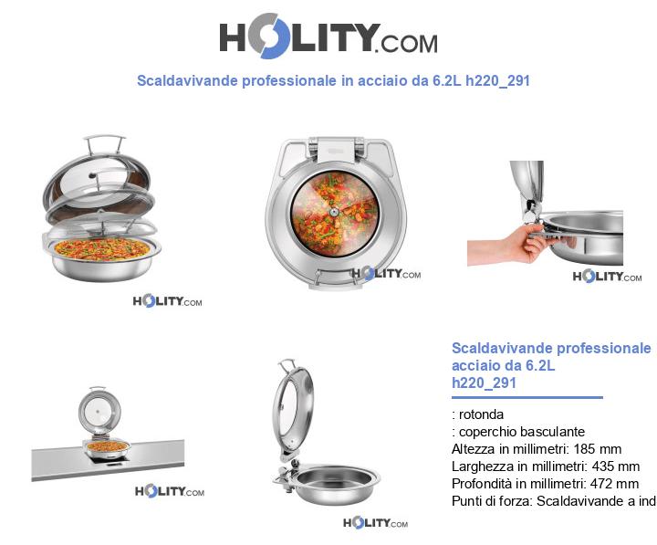 Scaldavivande professionale in acciaio da 6.2L h220_291