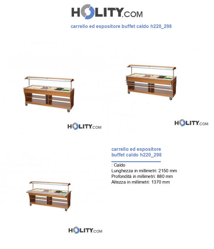 carrello ed espositore buffet caldo h220_298
