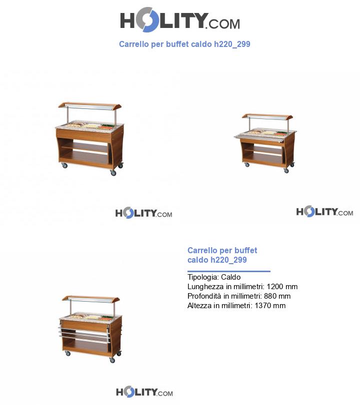 Carrello per buffet caldo h220_299