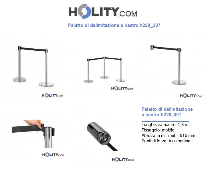 Paletto di delimitazione a nastro h220_307