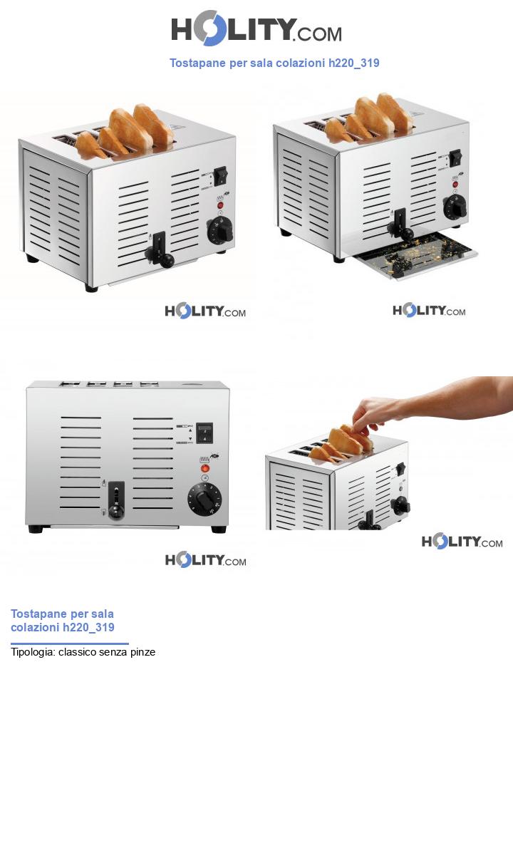Tostapane per sala colazioni h220_319