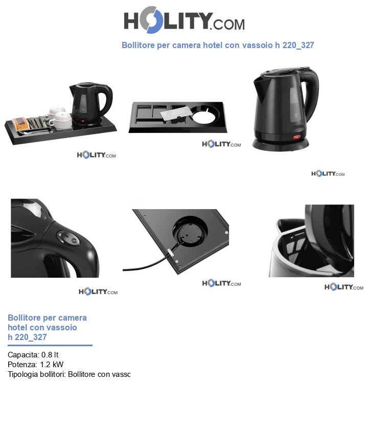 Bollitore per camera hotel con vassoio h 220_327