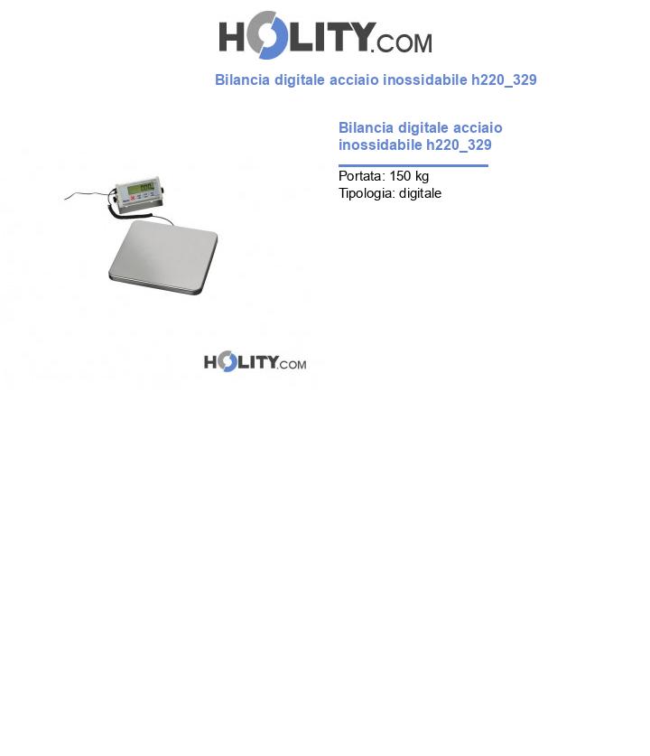 Bilancia digitale acciaio inossidabile h220_329