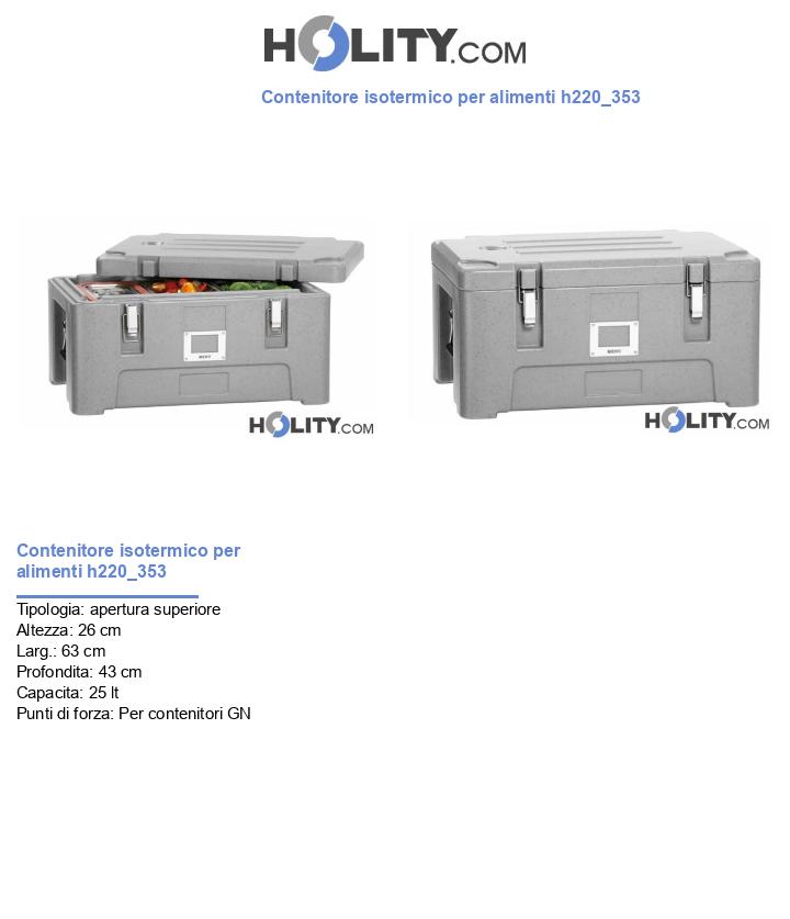 Contenitore isotermico per alimenti h220_353