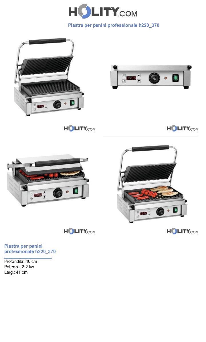 Piastra per panini professionale h220_370