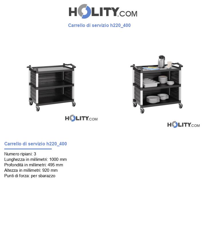 Carrello di servizio h220_400