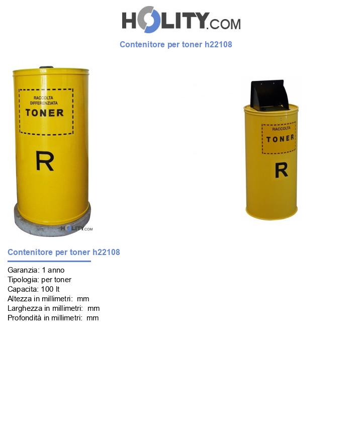 Contenitore per toner h22108