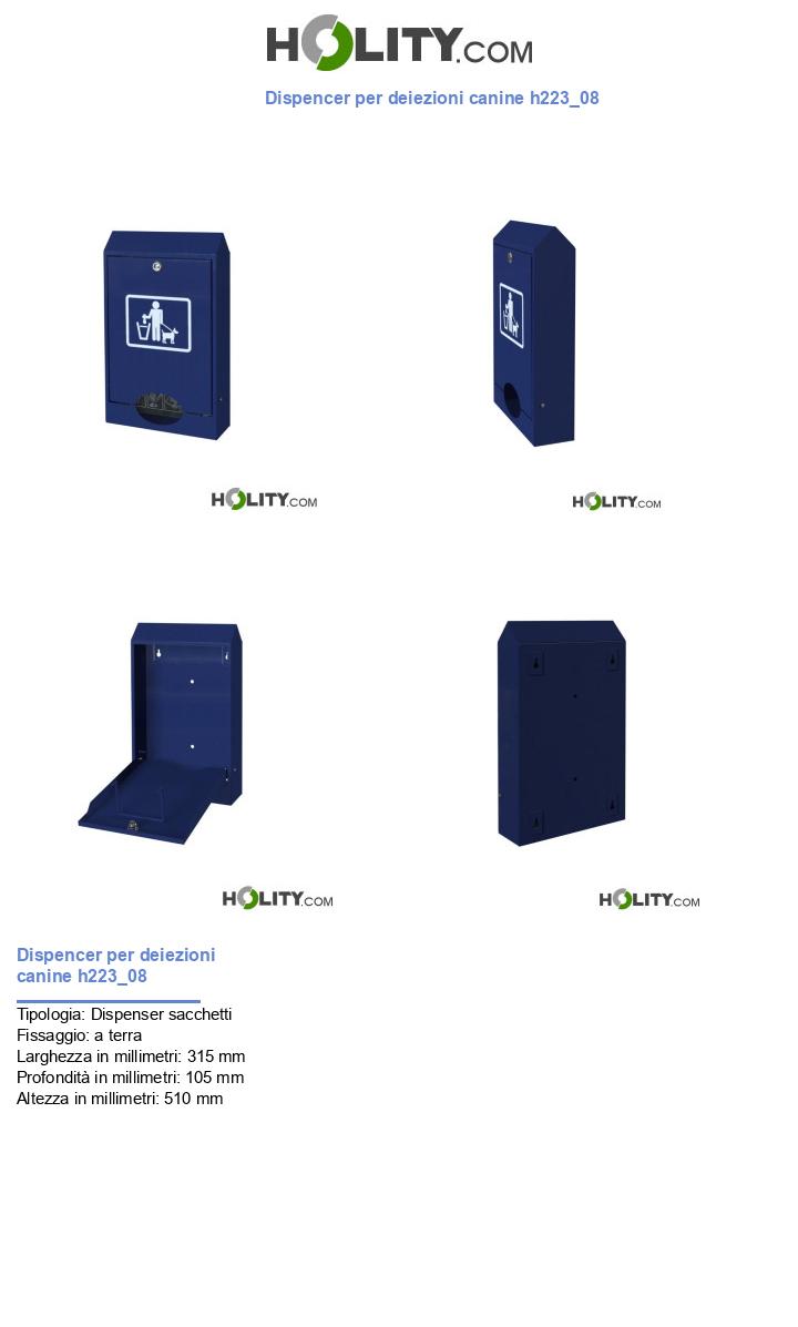 Dispencer per deiezioni canine h223_08