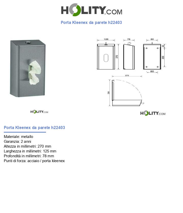 Porta Kleenex da parete h22403