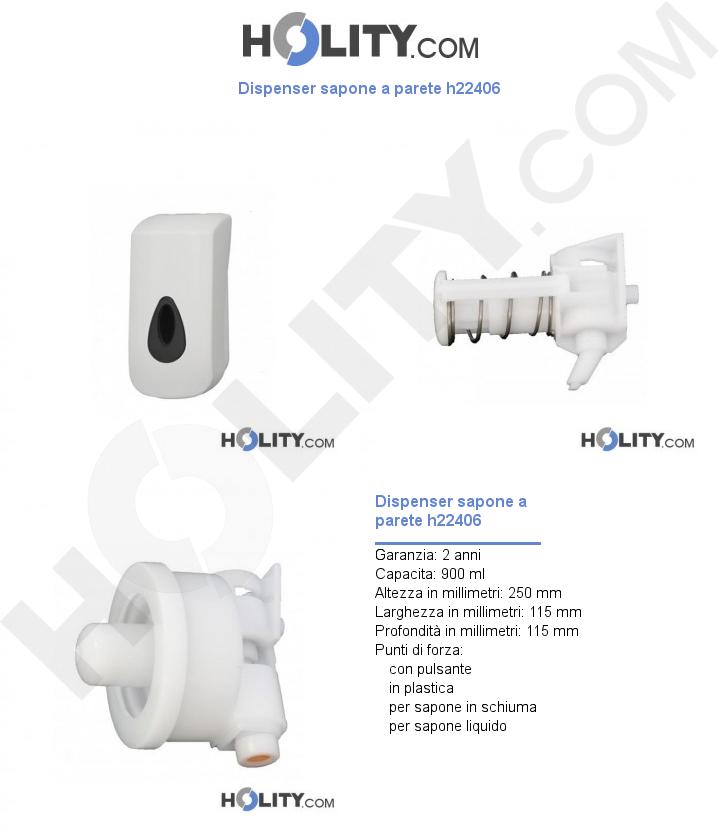 Dispenser sapone a parete h22406