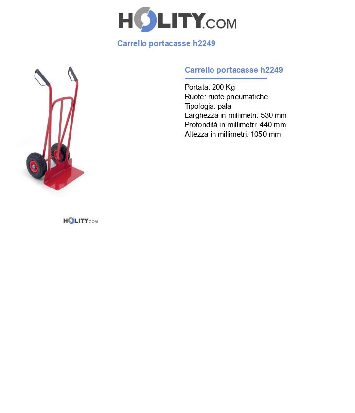Carrello portacasse h2249