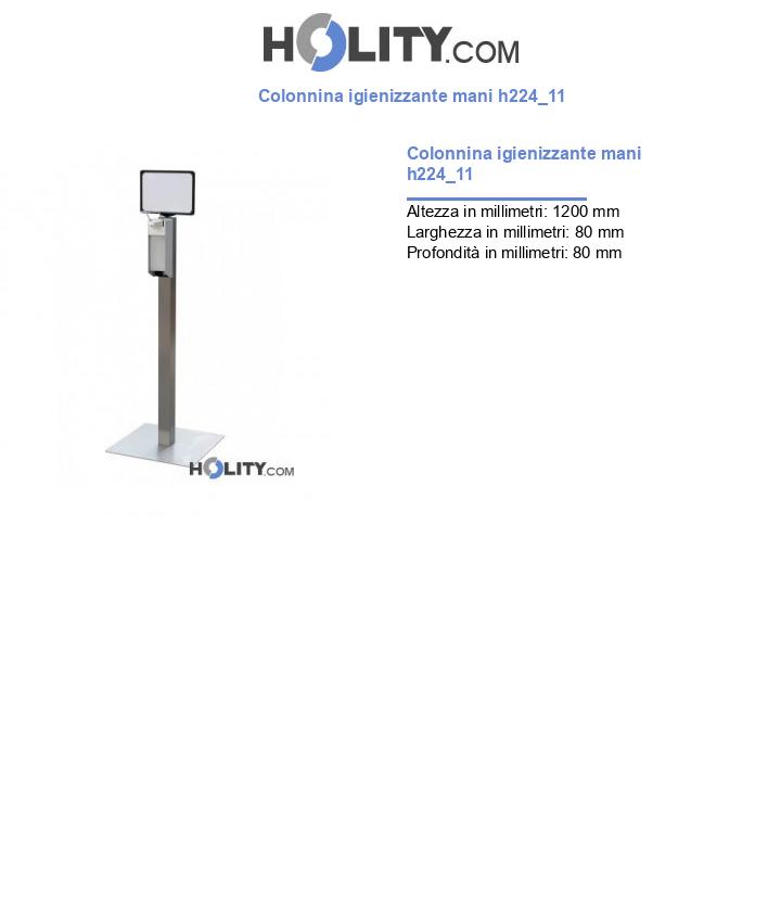 Colonnina igienizzante mani h224_11