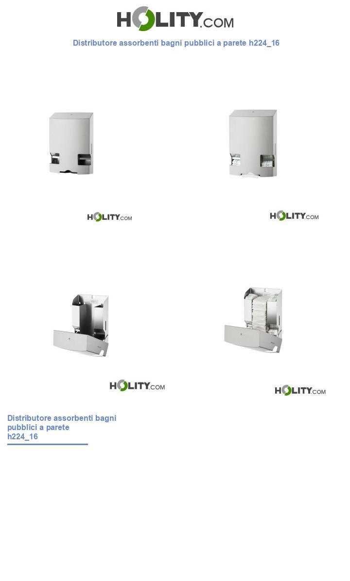 Distributore assorbenti bagni pubblici a parete h224_16