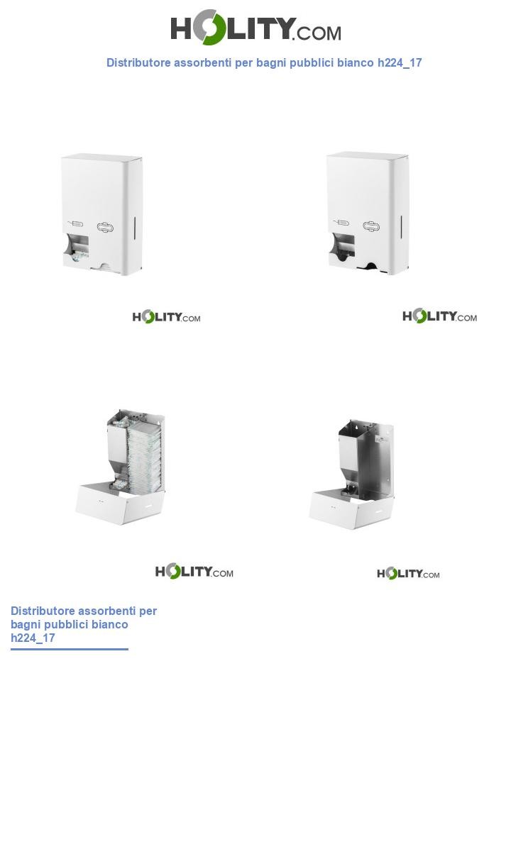 Distributore assorbenti per bagni pubblici bianco h224_17